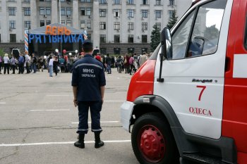 В Одессе соревновались юные пожарные