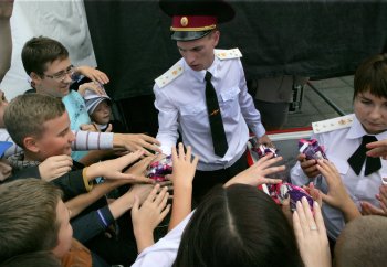 В Одессе соревновались юные пожарные