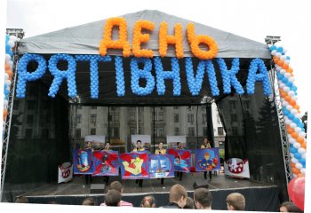 В Одессе соревновались юные пожарные