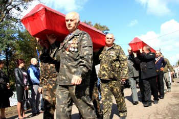 Церемония перезахоронения останков павших защитников Одессы