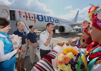 Совершен первый рейс авиакомпании flydubai из Дубая в Одессу