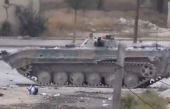 Сирия: Джобар. Оттеснение боевиков от дорог в глубь кварталов (видео)