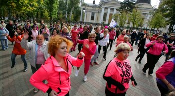 На Соборке стартовал фитнес-марафон «Танцуй и живи!»
