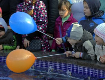 Сегодня в парке Горького открыли фонтан