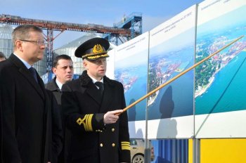 Александр Вилкул открыл первую очередь зерноперегрузочного комплекса в Одессе