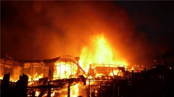 Одесские спасатели о пожаре на рынке «Селянка»