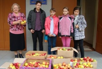 Одесские школьники провели благотворительную акцию «Яблоко»