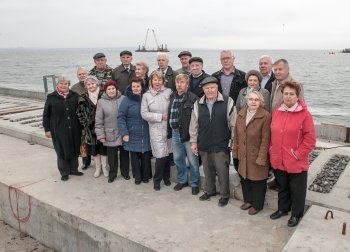 Ветераны Одесского порта посетили «Карантинный мол»