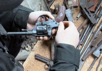 Целый арсенал оружия обнаружен в доме одессита (фото)