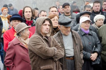 Митинг в Одессе то чуть растет, то хорошо сдувается…