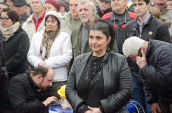 Митинг в Одессе то чуть растет, то хорошо сдувается…