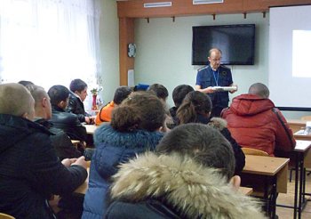 Котовские лицеисты встретили гостей EUBAM в Украине в горотделе милиции (фото)