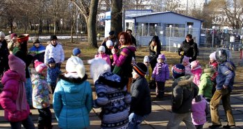 В парке Горького народные гуляния