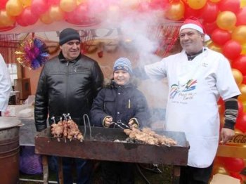 Олег Брындак поздравил с наступающим Новым годом жителей Киевского района