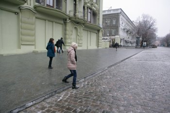 В Одессе гололед