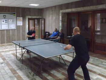 Одесские милиционеры охраны провели турнир по настольному теннису (фото)