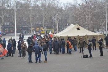 Митинг под стенами Одесской облгосадминистрации