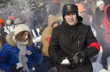 Снежная битва: фотоотчет