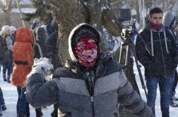 Снежная битва: фотоотчет