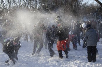 Снежная битва: фотоотчет