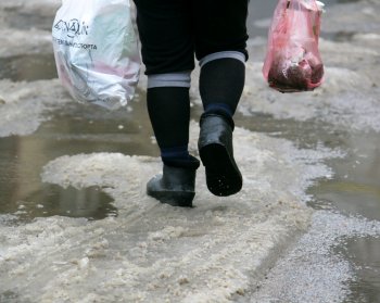 Зима в Одессе: Неделя снега, а потом сплошные лужи (фото)