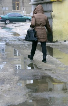 Зима в Одессе: Неделя снега, а потом сплошные лужи (фото)