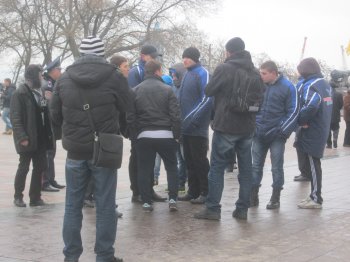 На Думской  митинг