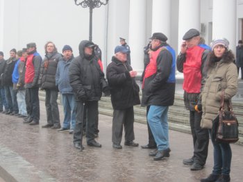 На Думской  митинг