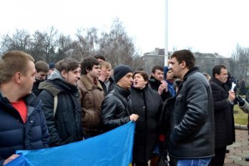 Противостояние у здания Одесской ОГА