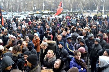 Противостояние у здания Одесской ОГА