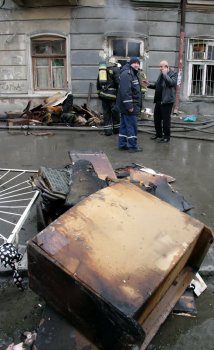 Пожар на Нежинской: Фото-подробности