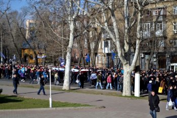 Одесситы: «Марш за референдум» (фото, видео)