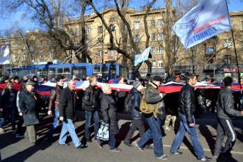 Одесситы: «Марш за референдум» (фото, видео)