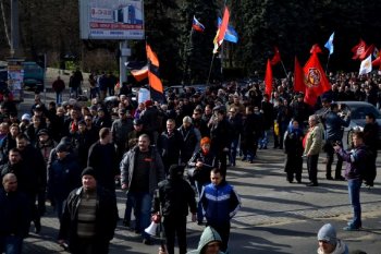 Одесситы: «Марш за референдум» (фото, видео)