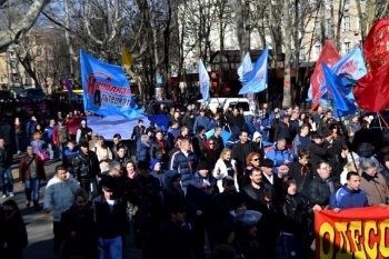 Одесситы: «Марш за референдум» (фото, видео)