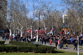 Одесситы: «Марш за референдум» (фото, видео)