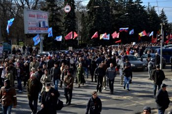 Одесситы: «Марш за референдум» (фото, видео)