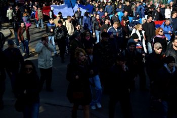 Одесситы: «Марш за референдум» (фото, видео)