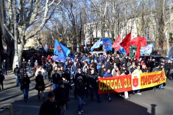 Одесситы: «Марш за референдум» (фото, видео)