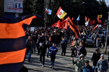 Одесситы: «Марш за референдум» (фото, видео)