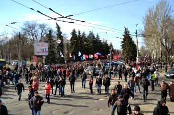 Одесситы: «Марш за референдум» (фото, видео)