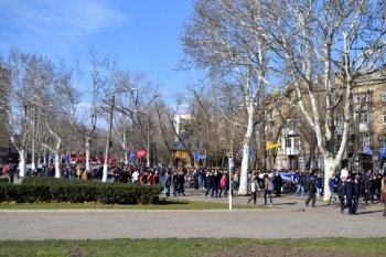 Одесситы: «Марш за референдум» (фото, видео)