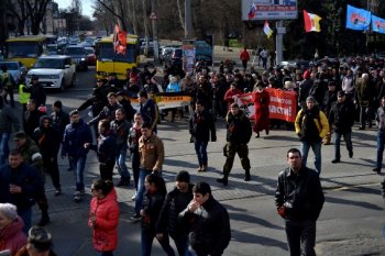 Одесситы: «Марш за референдум» (фото, видео)
