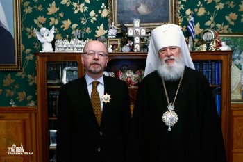 Митрополит Агафангел встретился с послом Греции на Украине