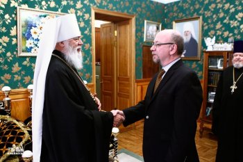 Митрополит Агафангел встретился с послом Греции на Украине