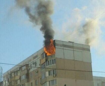В Одессе горела высотка (видео)