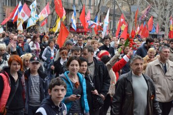 Одесситы прошли маршем в честь освобождения города
