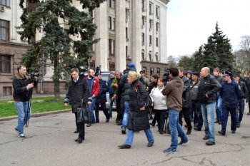 Одесситы отправились «встречать» американцев