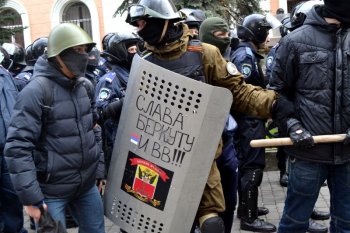 Одесские правоохранители надели георгиевские ленты (фото)