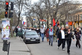 Одесские правоохранители надели георгиевские ленты (фото)